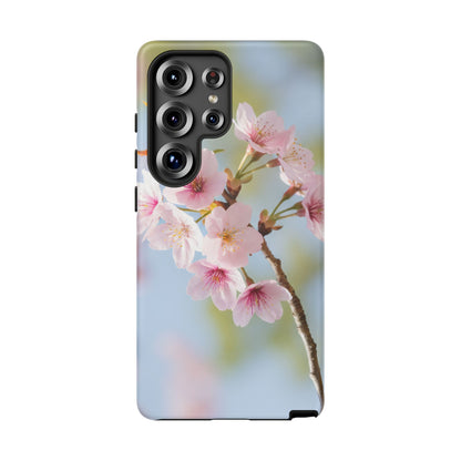 Cherry Blossom Phone Case – Pink Floral Tough Case (iPhone, Samsung Galaxy, Pixel)