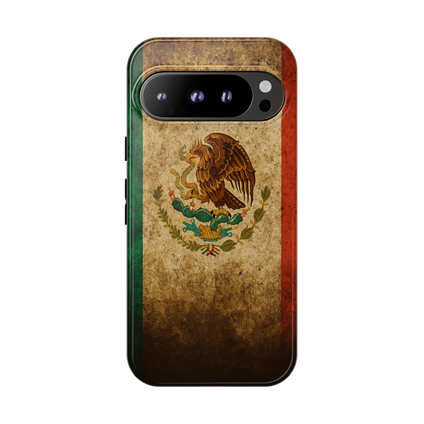 Vintage Mexico Flag Phone Case – Mexican Pride Grunge Flag Aesthetic Tough Case