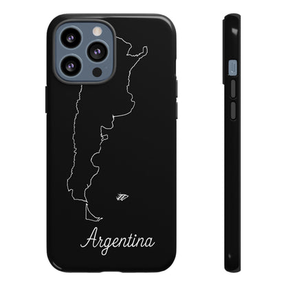 Argentina Outline Phone Case – Minimal Country Map Tough Case (iPhone, Samsung, Pixel)