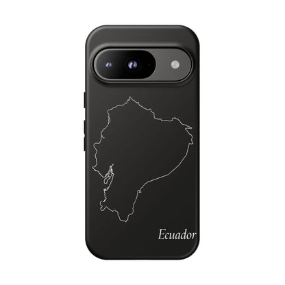 Ecuador Outline Phone Case – Minimal Country Map Tough Case (iPhone, Samsung, Pixel)