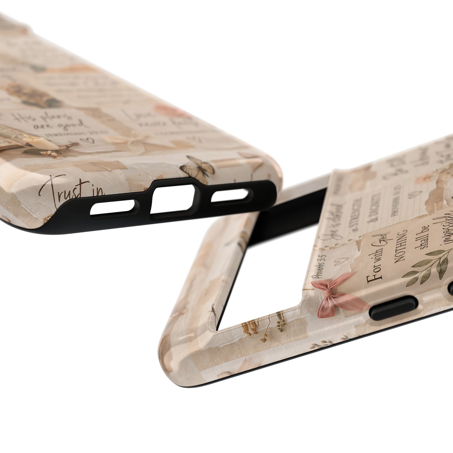 Christian Bible Verse Phone Case | Faith Scripture Aesthetic Floral Christian Case