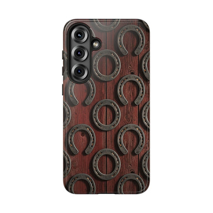 Rustic Horseshoe Western Phone Case – Cowboy Country Ranch Tough Case