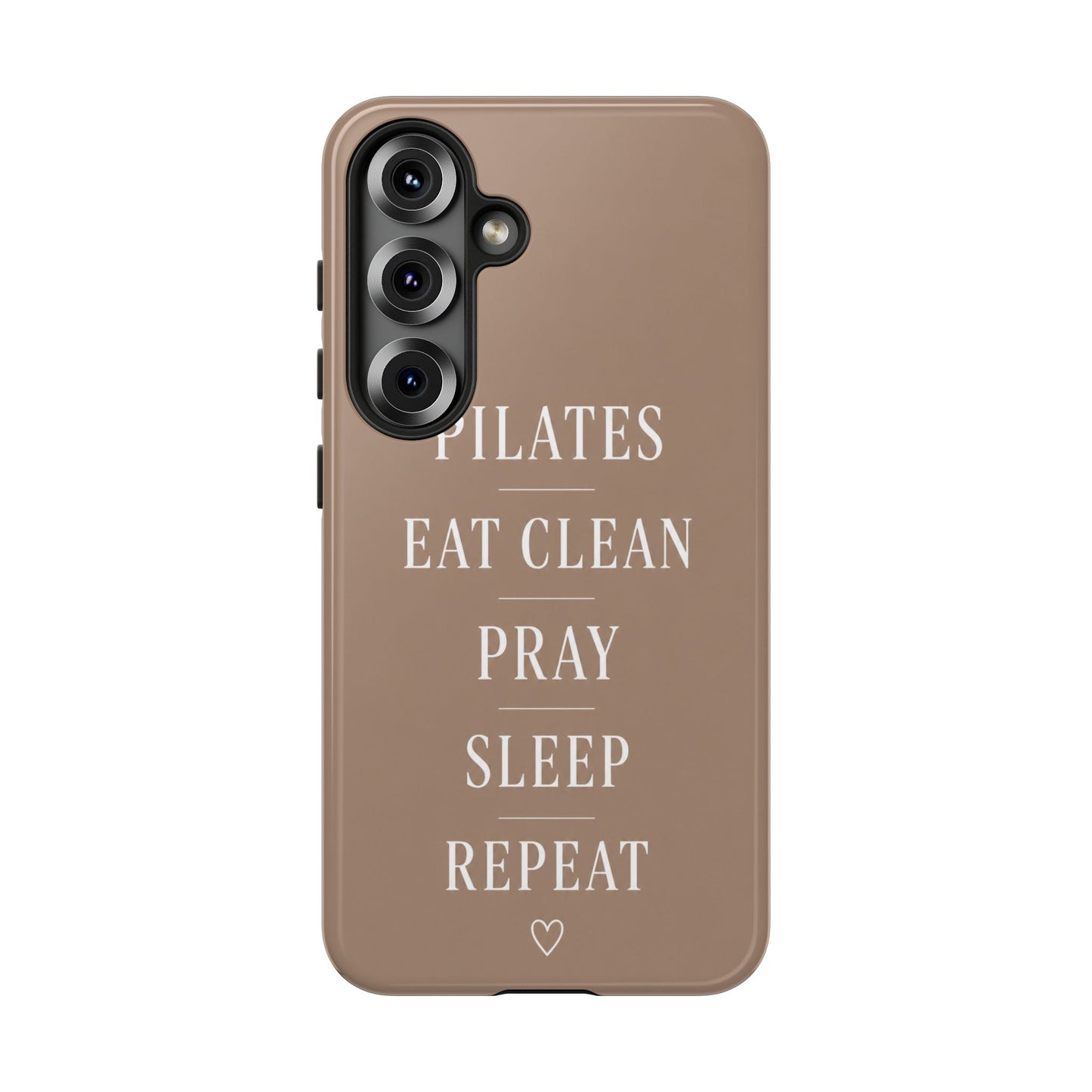 Pilates Phone Case | Eat Clean Pray Sleep Repeat Aesthetic | Wellness Girl Gift