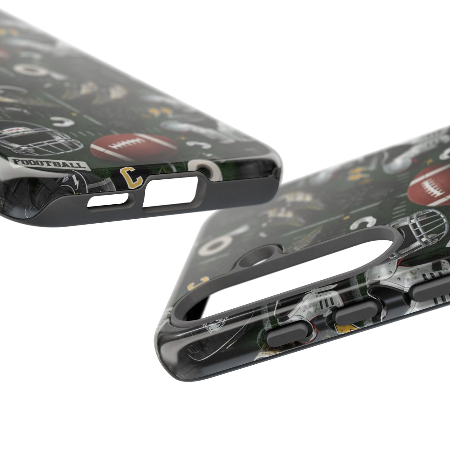 Football Pattern Phone Case – Sports Fan Tough Protective Game Day Case