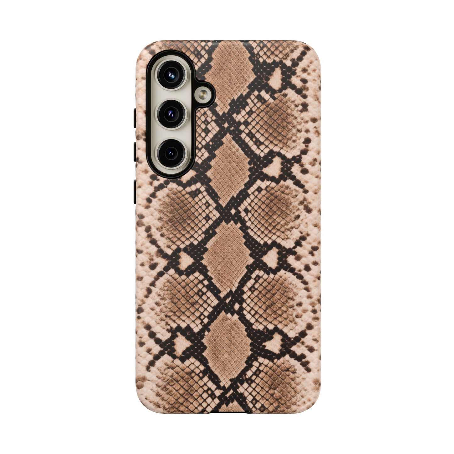 Snake Print Phone Case – Brown Python Pattern Slim Protective Cover for Iphone, Samsung Galaxy and Pixel