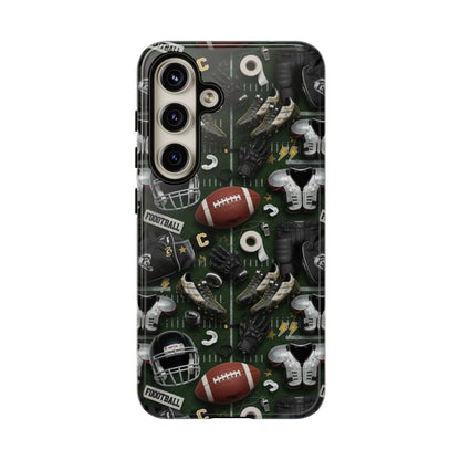 Football Pattern Phone Case – Sports Fan Tough Protective Game Day Case