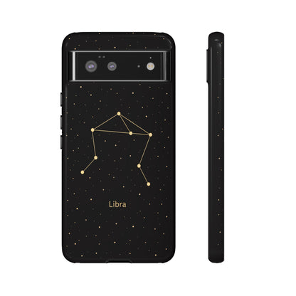 Libra Zodiac Constellation Phone Case – Luxe Gold Celestial Cover
