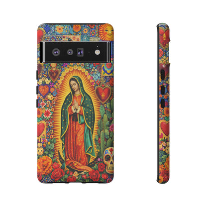Virgin Mary Guadalupe Phone Case Mexican Folk Art Tough Cover iPhone Samsung