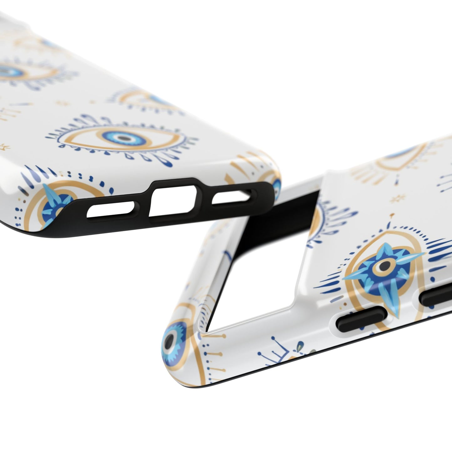 Blue Evil Eye Phone Case – Protective Slim Shockproof Cover for Iphone, Samsung Galaxy and Pixel