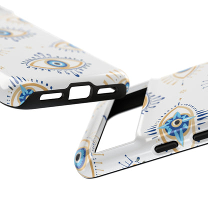 Blue Evil Eye Phone Case – Protective Slim Shockproof Cover for Iphone, Samsung Galaxy and Pixel