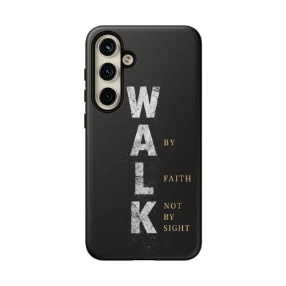 Walk by Faith Not by Sight Christian Phone Case Bible Verse Faith Cover