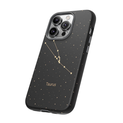 Taurus Zodiac Constellation Phone Case – Luxe Gold Celestial Cover