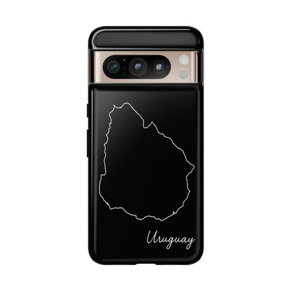 Uruguay Outline Phone Case – Minimal Country Map Tough Case (iPhone, Samsung, Pixel)