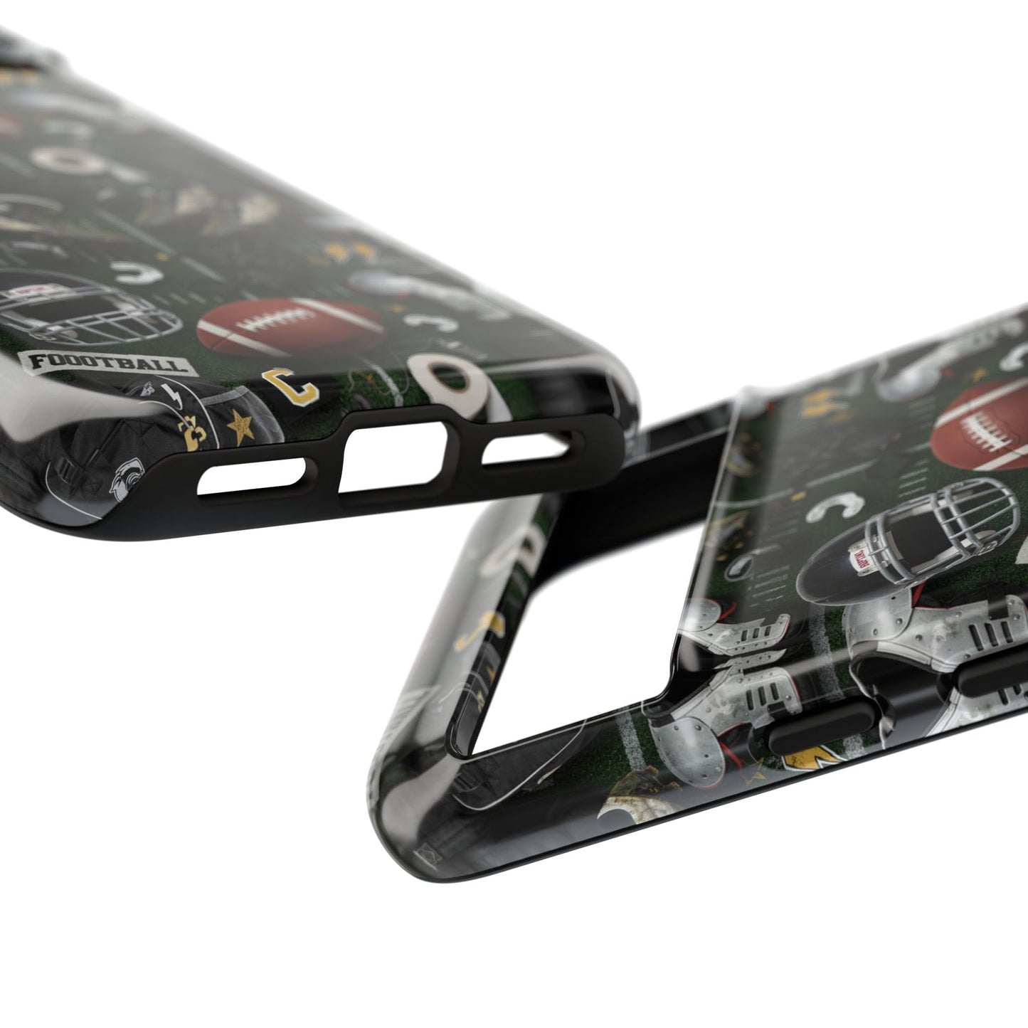 Football Pattern Phone Case – Sports Fan Tough Protective Game Day Case