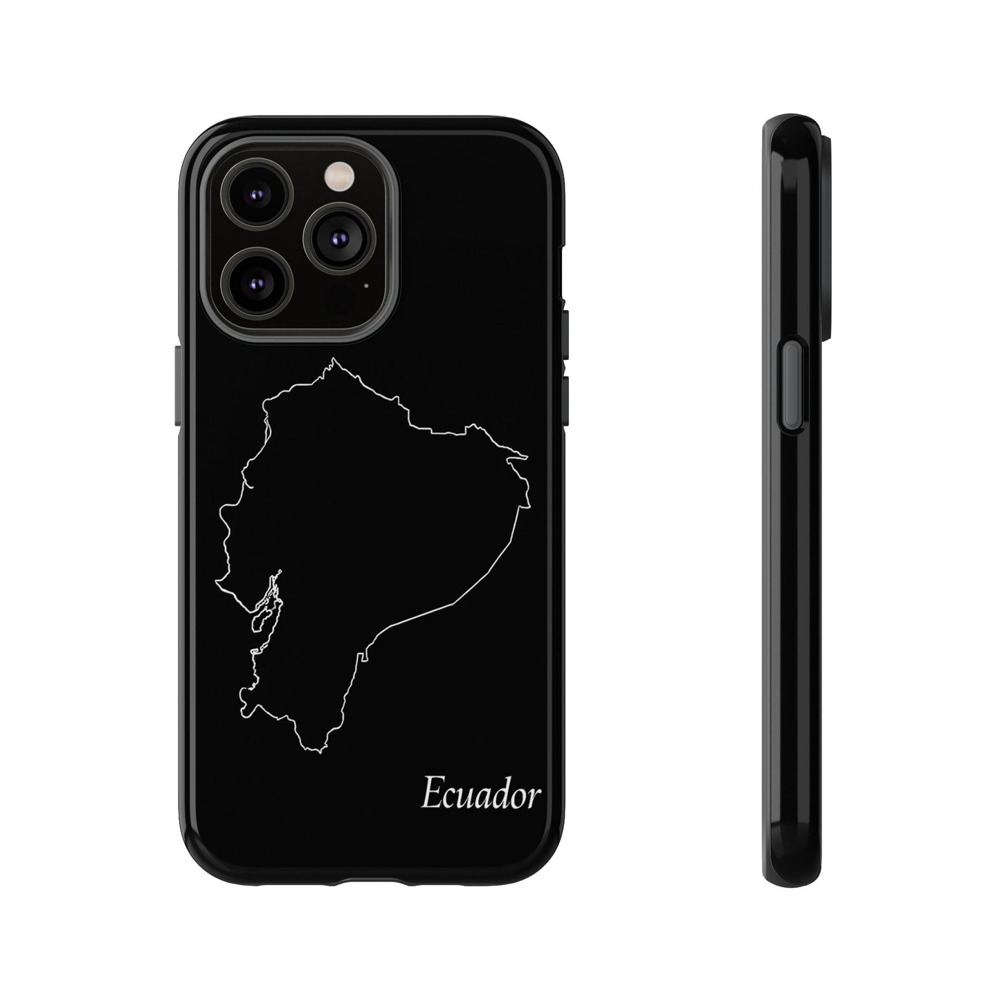 Ecuador Outline Phone Case – Minimal Country Map Tough Case (iPhone, Samsung, Pixel)