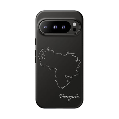 Venezuela Outline Phone Case – Minimal Country Map Tough Case (iPhone, Samsung, Pixel)