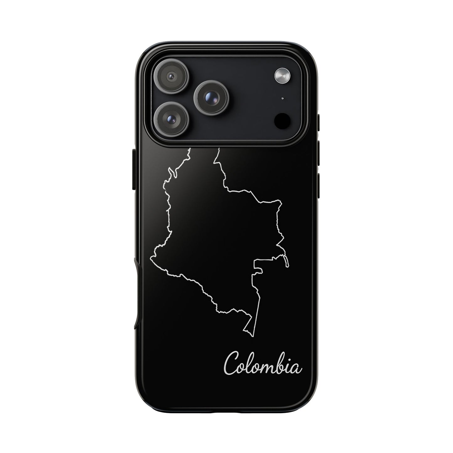 Colombia Outline Phone Case – Minimal Country Map Tough Case (iPhone, Samsung, Pixel)