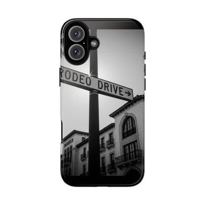 Rodeo Drive Phone Case | Los Angeles Aesthetic Black & White Photography | Luxury LA Street Tough Case for iPhone & Samsung