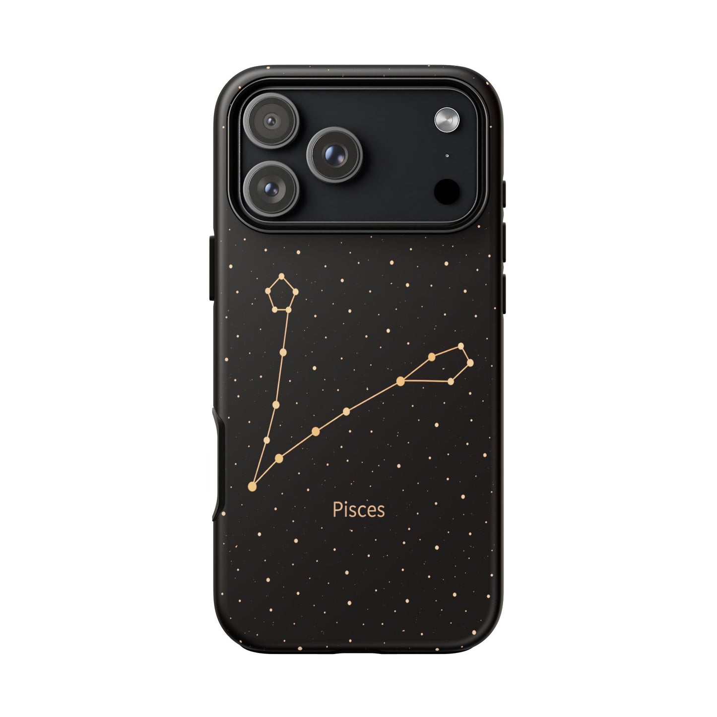 Pisces Zodiac Constellation Phone Case – Luxe Gold Celestial Cover
