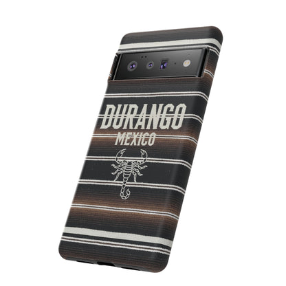 Durango Mexico Phone Case | Serape Scorpion Western Design | Mexican Heritage Tough Case for iPhone & Samsung