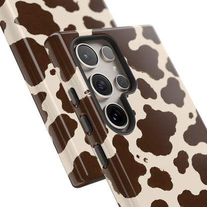 Western Cow Print Tough Phone Case for iPhone Samsung Galaxy Pixel