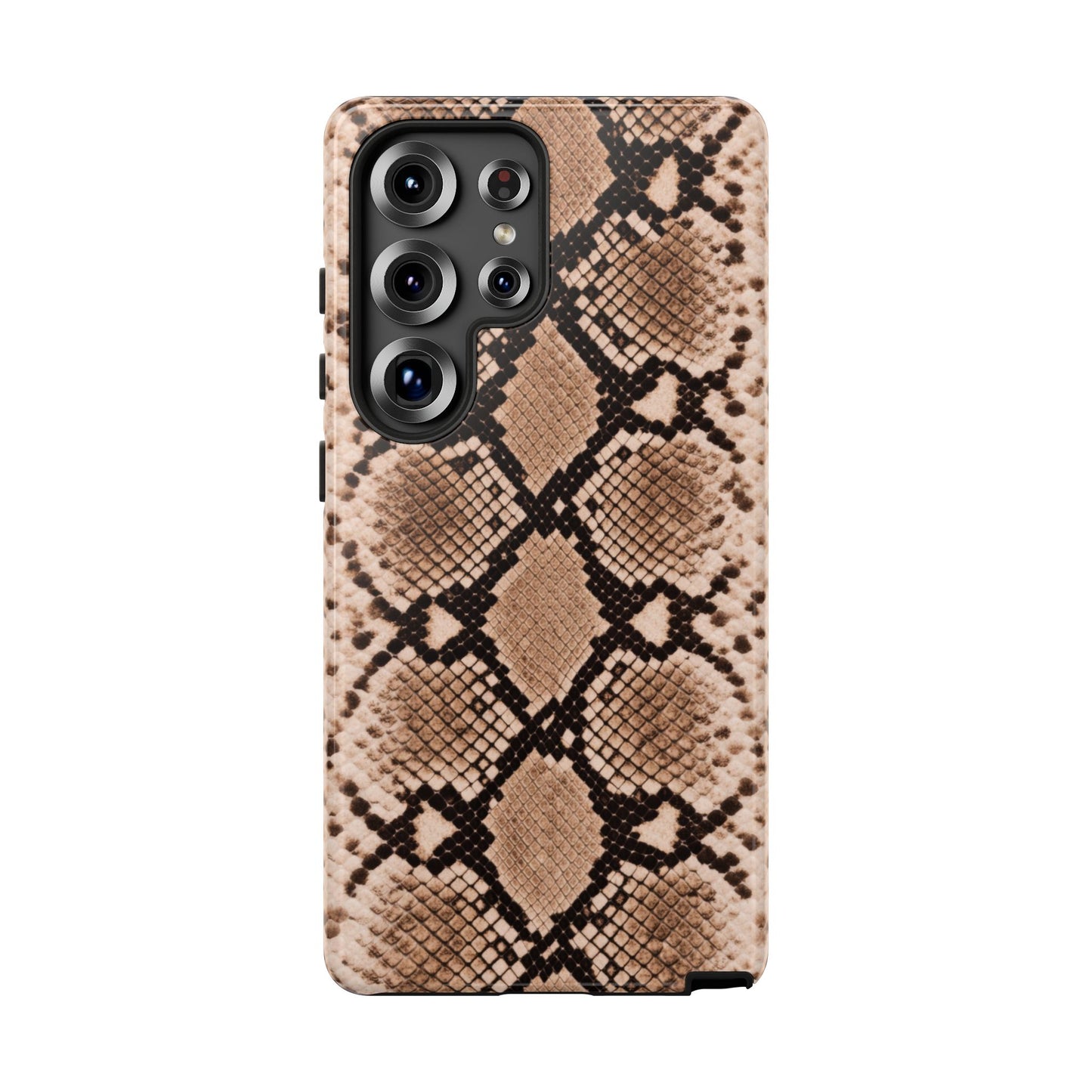 Snake Print Phone Case – Brown Python Pattern Slim Protective Cover for Iphone, Samsung Galaxy and Pixel