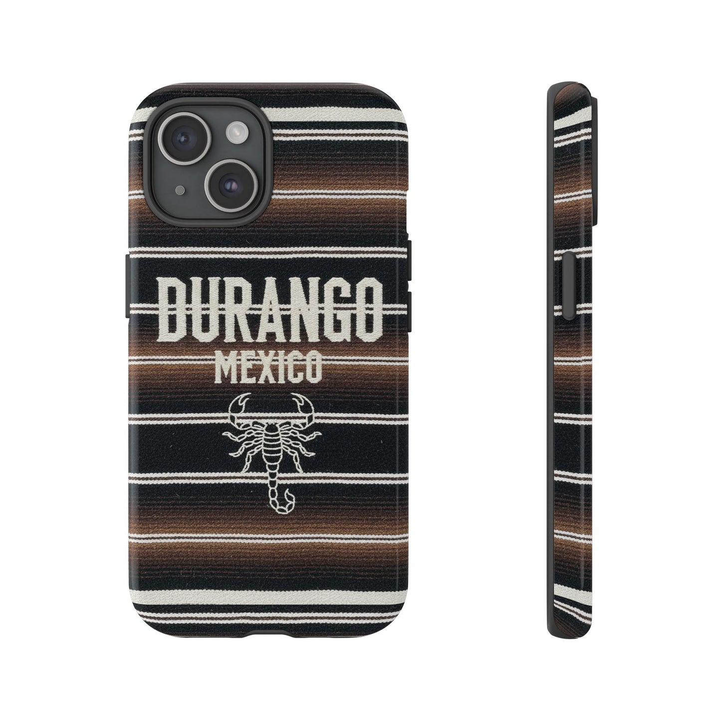 Durango Mexico Phone Case | Serape Scorpion Western Design | Mexican Heritage Tough Case for iPhone & Samsung