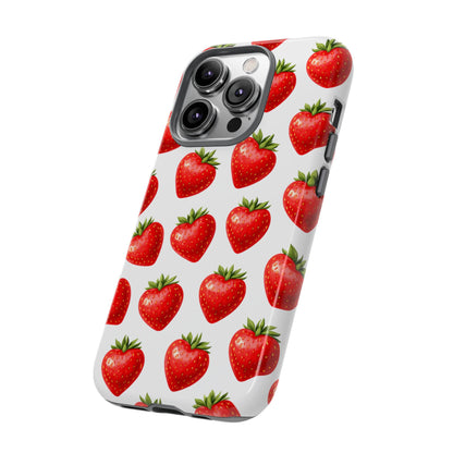 Cute Strawberry Phone Case – Aesthetic Fruit Pattern Protective Cover for Iphone, Samsung Galaxy and Pixel