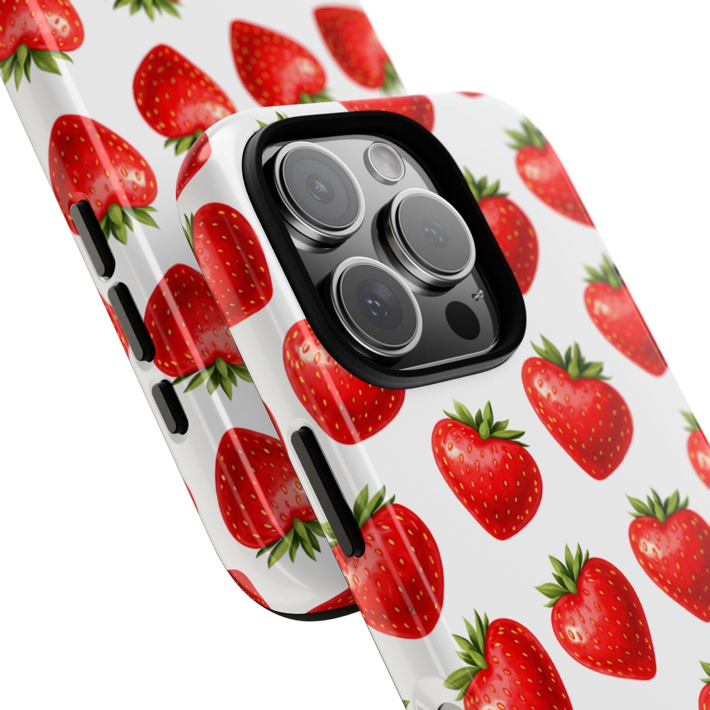 Cute Strawberry Phone Case – Aesthetic Fruit Pattern Protective Cover for Iphone, Samsung Galaxy and Pixel