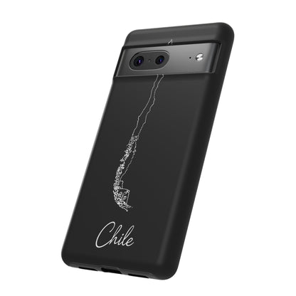 Chile Outline Phone Case – Minimal Country Map Tough Case (iPhone, Samsung, Pixel)