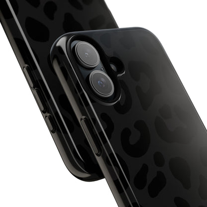 Black Leopard Phone Case | Matte & Glossy Tough Protective iPhone Case