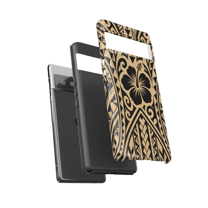 Polynesian Tribal Hawaiin Hibiscus Phone Case for iPhone Samsung Galaxy