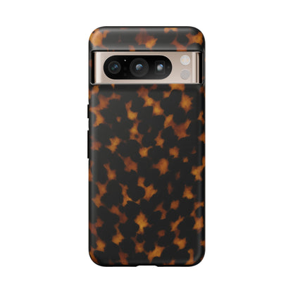 Tortoiseshell Pattern Tough Phone Case | Classic Leopard-Style Protective Cover