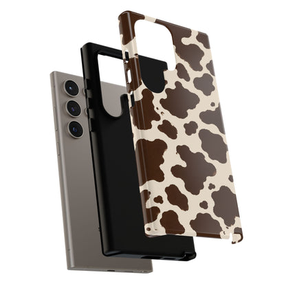 Western Cow Print Tough Phone Case for iPhone Samsung Galaxy Pixel
