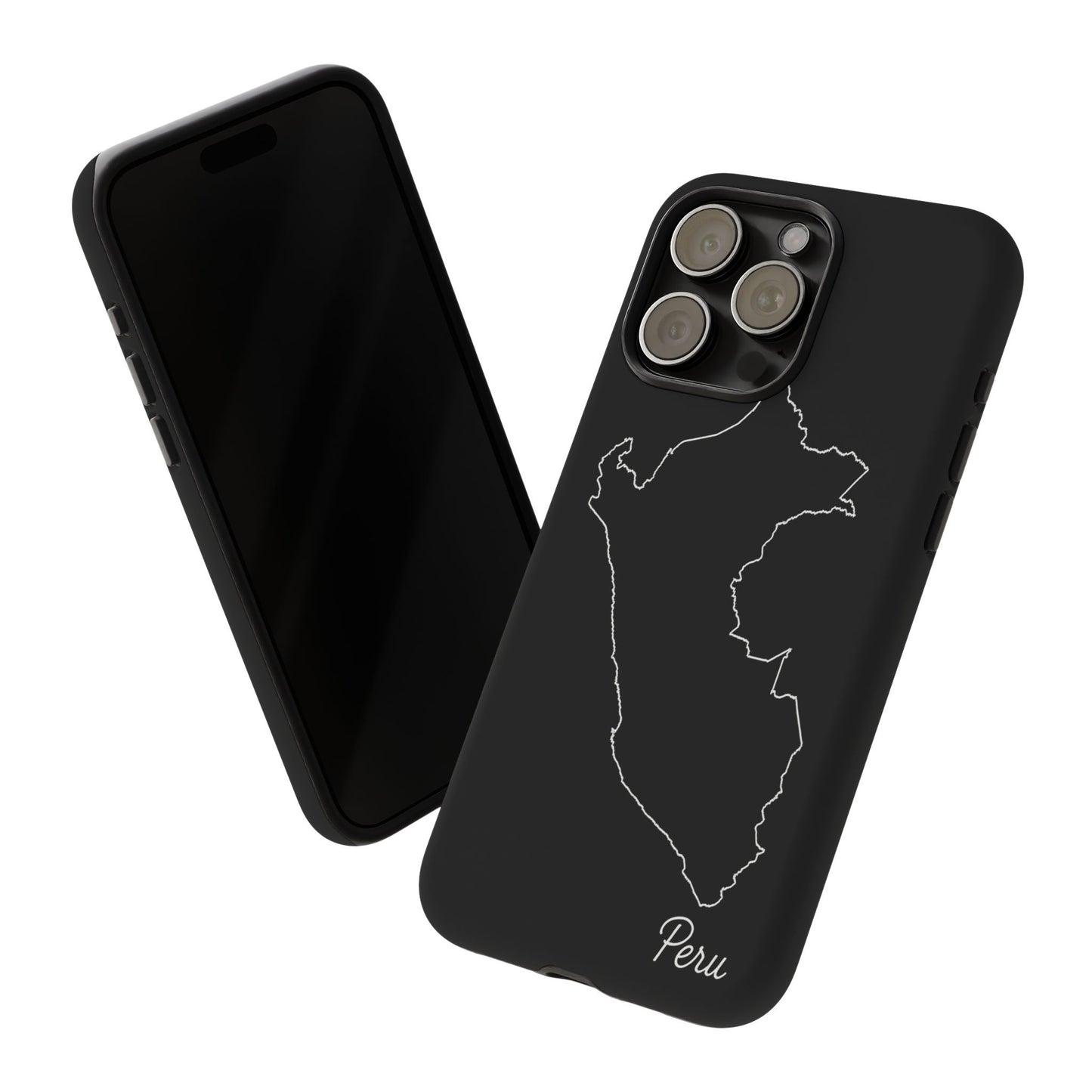 Peru Outline Phone Case – Minimal Country Map Tough Case (iPhone, Samsung, Pixel)