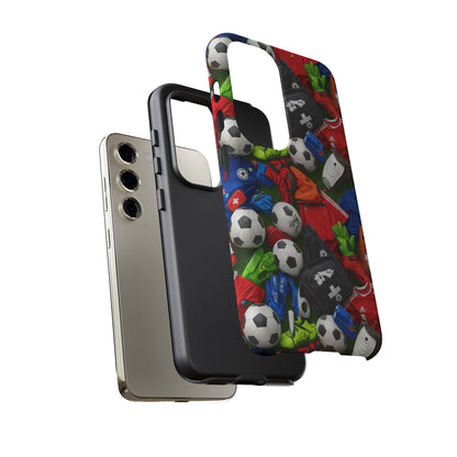 Soccer Ball Pattern Phone Case – Sports Fan Tough Protective Game Day Case