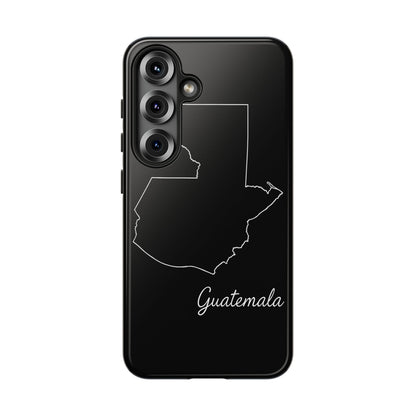 Guatemala Outline Phone Case – Minimal Country Map Tough Case (iPhone, Samsung, Pixel)