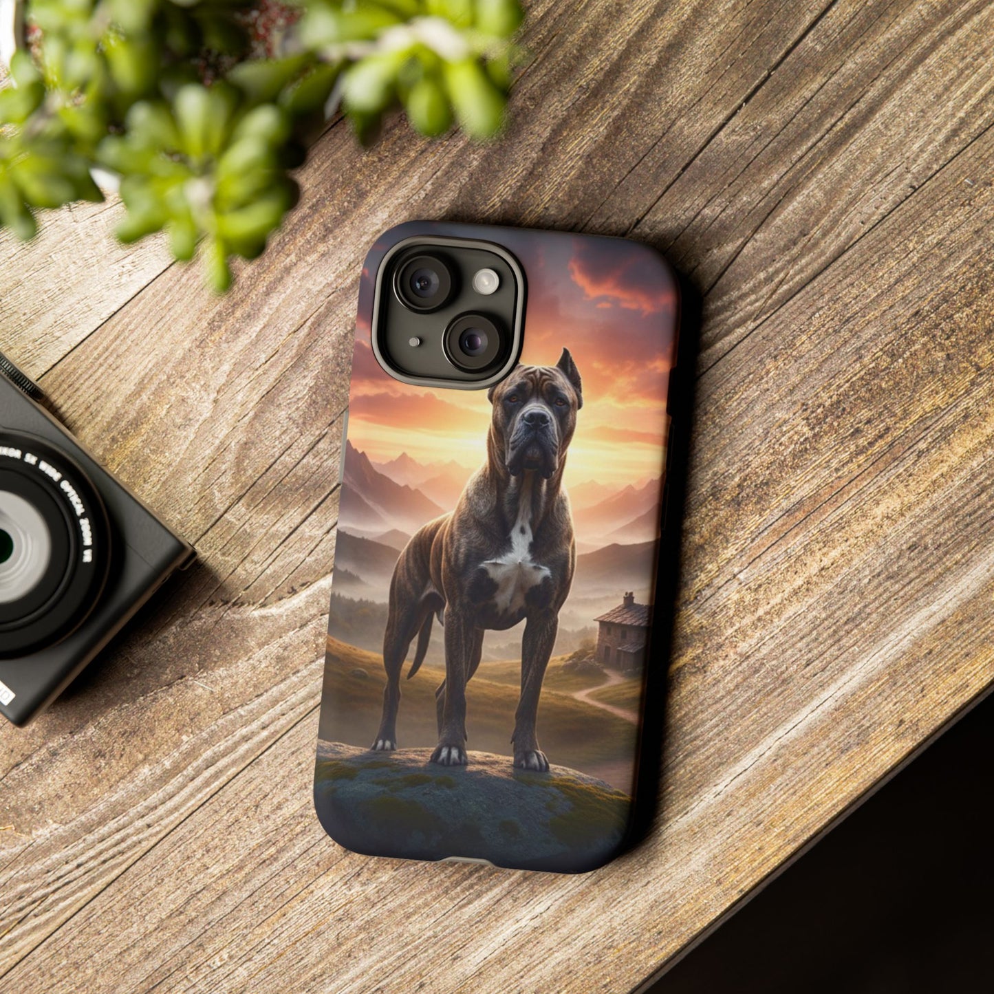 Cane Corso Phone Case – Guard Dog Sunset Tough Case (iPhone, Samsung, Pixel) | Dog Lover Gift