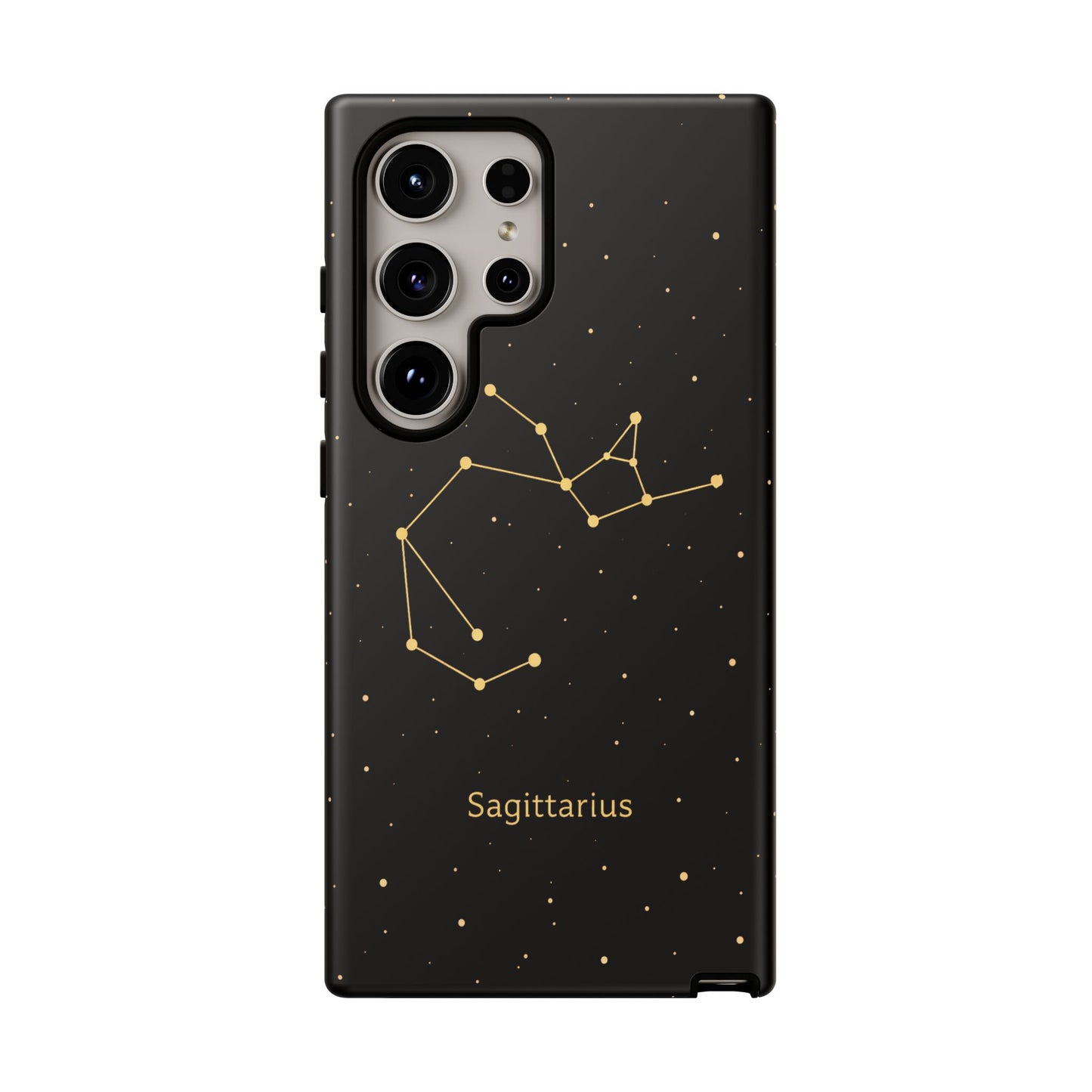 Sagittarius Zodiac Constellation Phone Case – Luxe Gold Celestial Cover