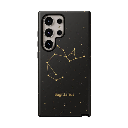 Sagittarius Zodiac Constellation Phone Case – Luxe Gold Celestial Cover