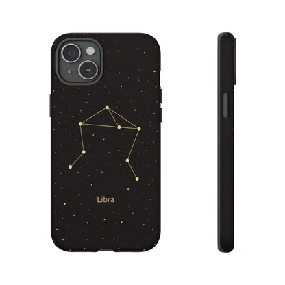 Libra Zodiac Constellation Phone Case – Luxe Gold Celestial Cover
