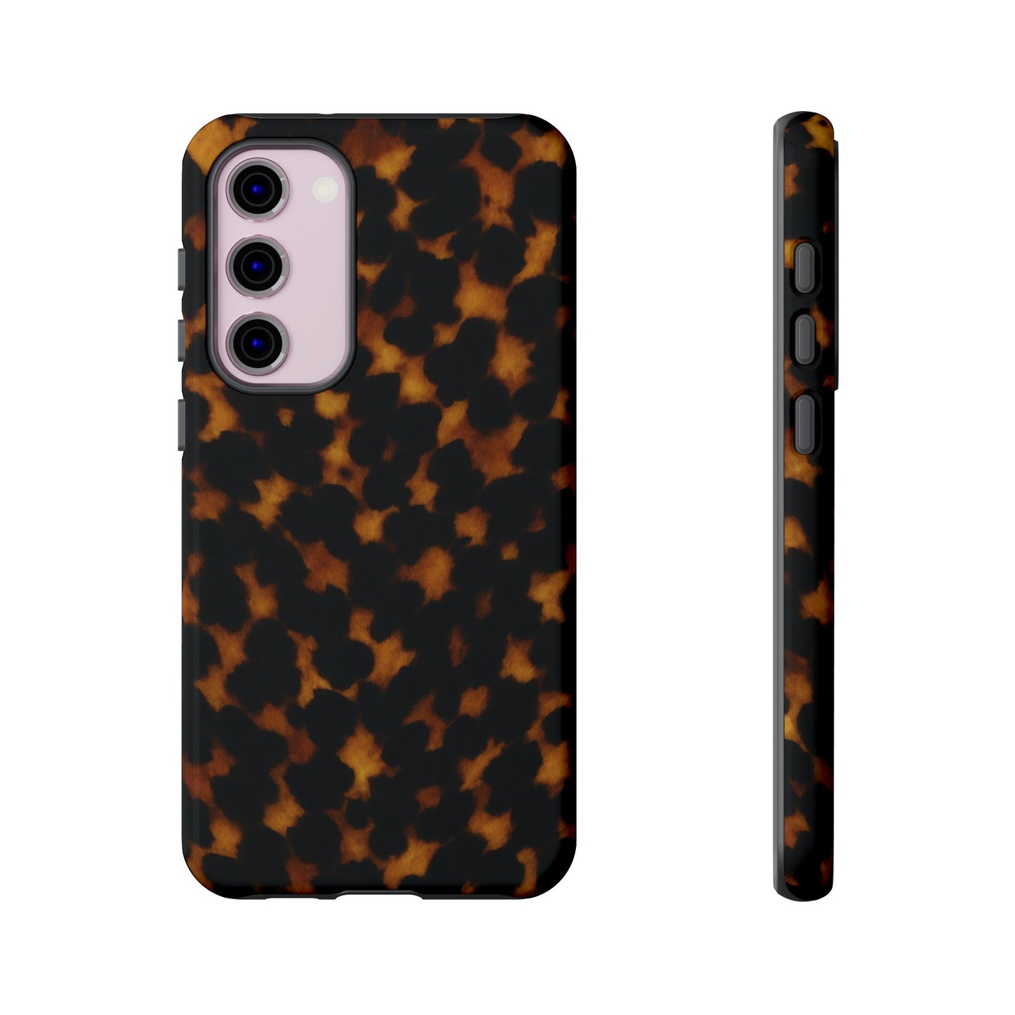 Tortoiseshell Pattern Tough Phone Case | Classic Leopard-Style Protective Cover