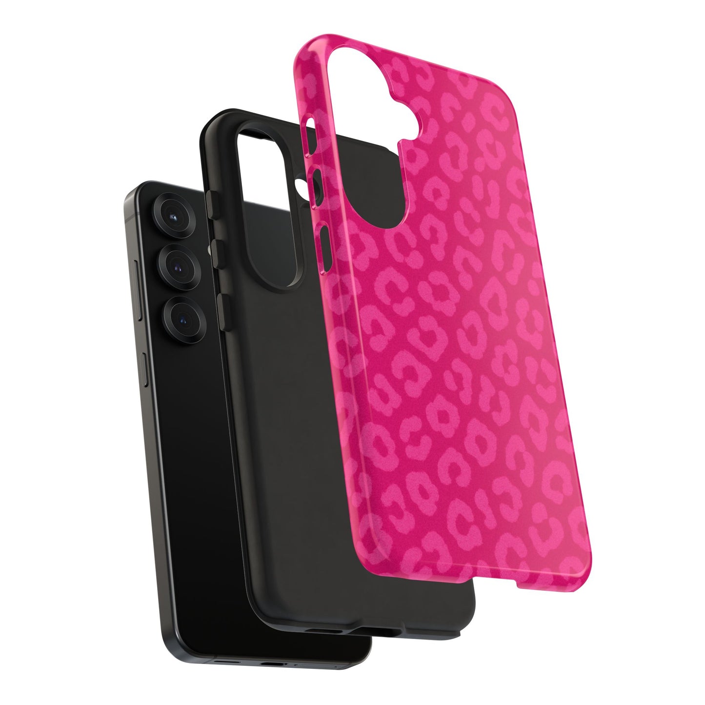 Hot Pink Leopard Print Phone Case – Bold Coquette Leopard Tough Case