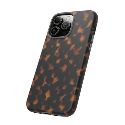 Tortoiseshell Phone Case – Brown Leopard Pattern Luxury Tough Protective Case