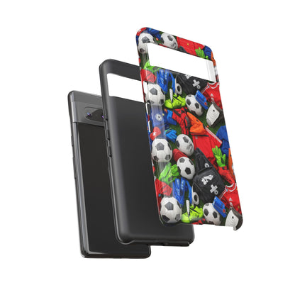 Soccer Ball Pattern Phone Case – Sports Fan Tough Protective Game Day Case