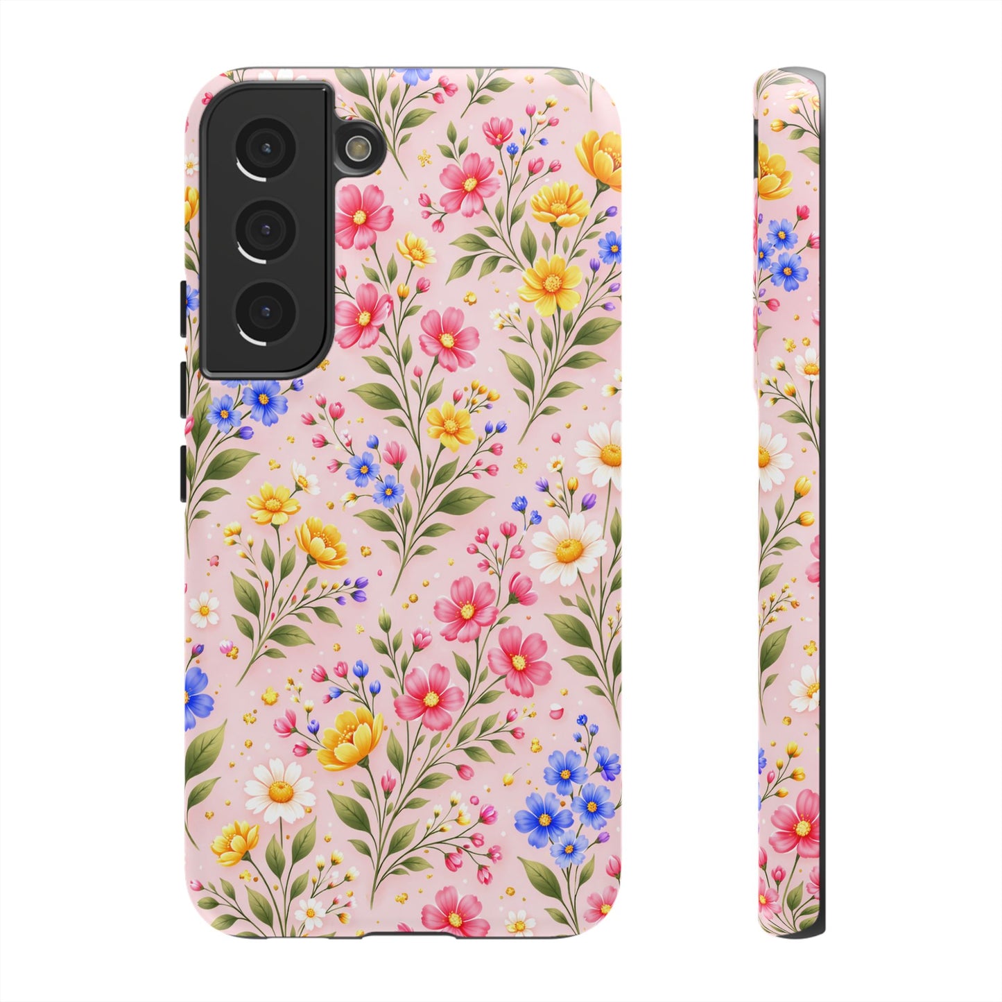 Wildflower Floral Phone Case Vintage Spring Meadow Tough Cover