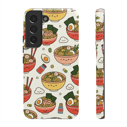 Kawaii Ramen Phone Case – Cute Japanese Food Pattern | Noodle Bowl Aesthetic Case