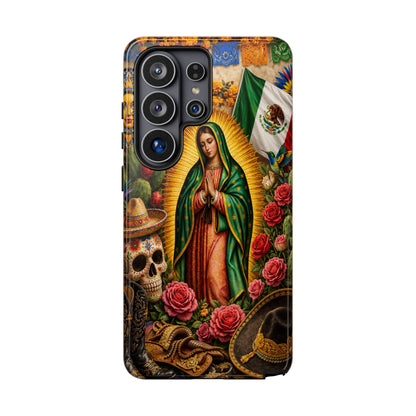 Virgen de Guadalupe Phone Case Mexican Floral iPhone Samsung Pixel Case