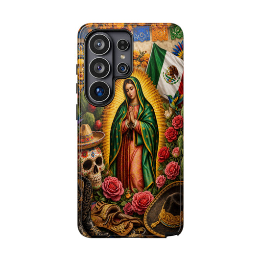 Virgen de Guadalupe Phone Case Mexican Floral iPhone Samsung Pixel Case