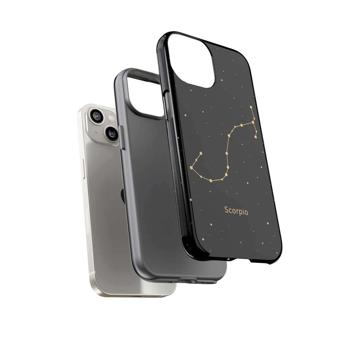 Scorpio Zodiac Constellation Phone Case – Luxe Gold Celestial Cover
